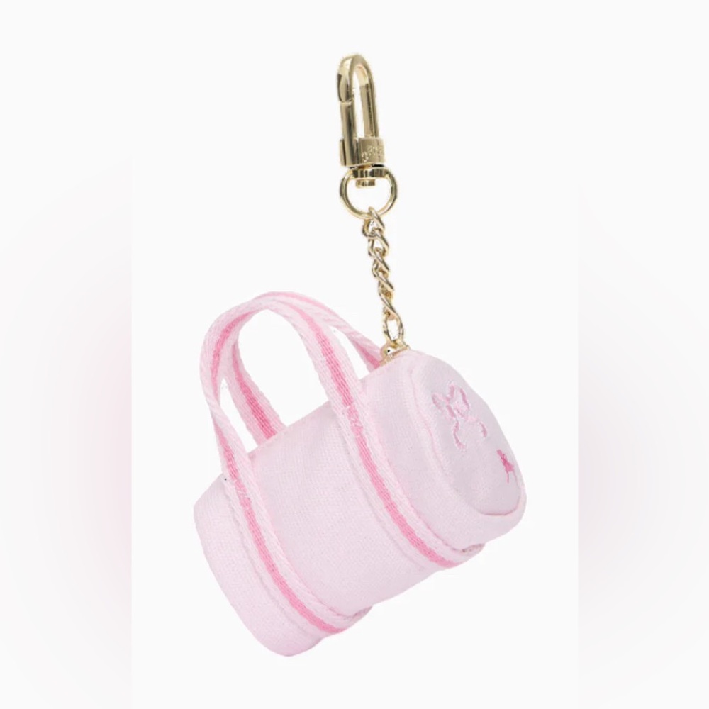 PINK x LoveShackFancy collaboration., Mini duffle bag keychain , new with tags - Picture 3 of 3
